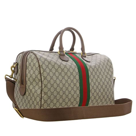 gucci leather travel bag